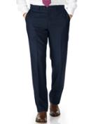 Charles Tyrwhitt Charles Tyrwhitt Navy Classic Fit Saxony Business Suit Wool Pants Size W30 L38