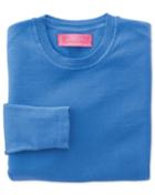 Charles Tyrwhitt Charles Tyrwhitt Women's Blue Cotton Cashmere Crew Neck Knit Jumper