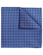 Charles Tyrwhitt Blue Oxford Spot Classic Silk Pocket Square By Charles Tyrwhitt
