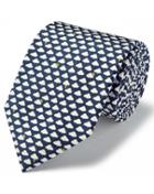  Navy Multi Silk Animal Print Classic Tie By Charles Tyrwhitt