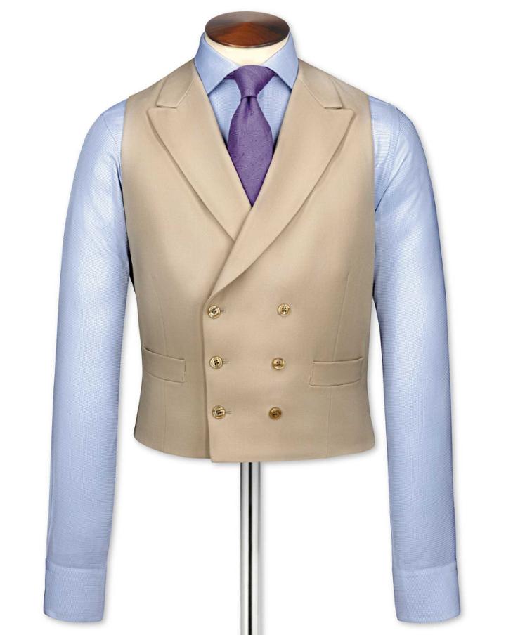 Charles Tyrwhitt Charles Tyrwhitt Buff Morning Suit Waistcoat