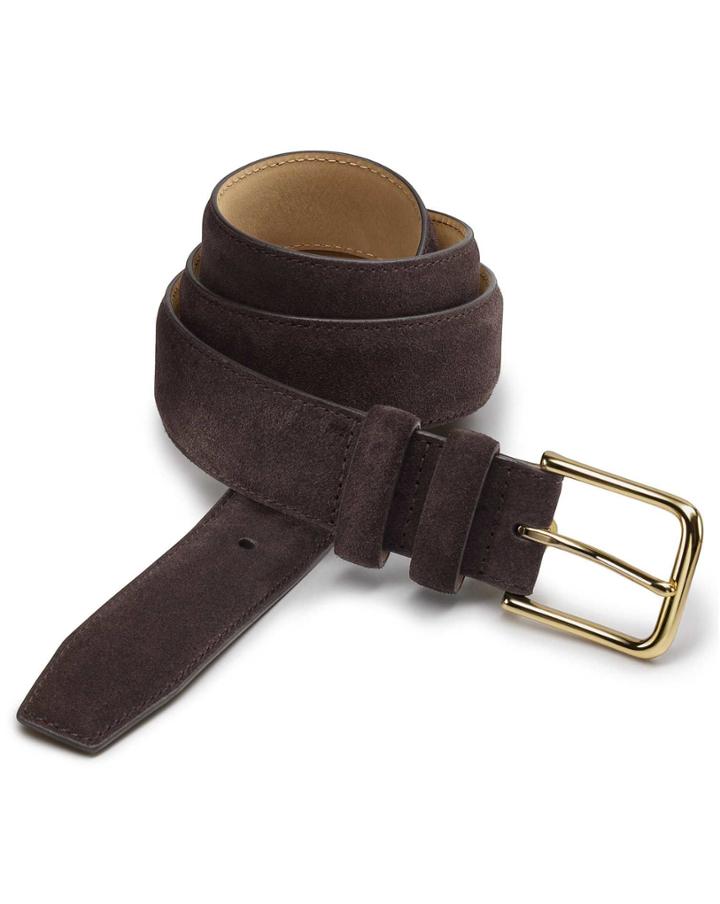 Charles Tyrwhitt Charles Tyrwhitt Brown Suede Belt Size 30-32