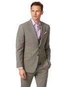  Natural Puppytooth Slim Fit Panama Business Suit Wool Jacket Size 40 By Charles Tyrwhitt