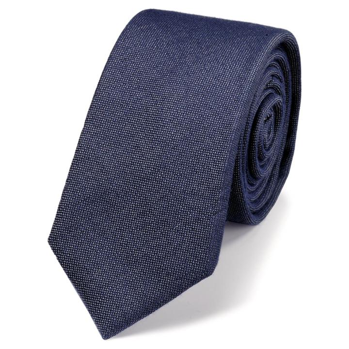 Charles Tyrwhitt Charles Tyrwhitt Classic Slim Navy Plain Country Tie