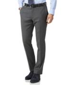  Grey Slim Fit Birdseye Travel Suit Wool Pants Size W32 L30 By Charles Tyrwhitt