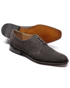 Charles Tyrwhitt Grey Soho Suede Derby Shoe Size 11.5 By Charles Tyrwhitt