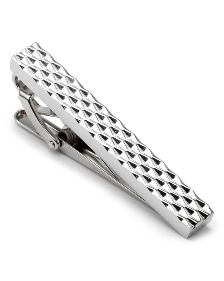 Charles Tyrwhitt Charles Tyrwhitt Silver Textured Tie Clip
