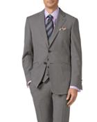  Silver Adjustable Fit Cross Hatch Weave Italian Suit Wool Vest Size W36 By Charles Tyrwhitt