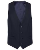  Midnight Blue Adjustable Fit Merino Business Suit Merino Wool Waistcoat Size W40 By Charles Tyrwhitt