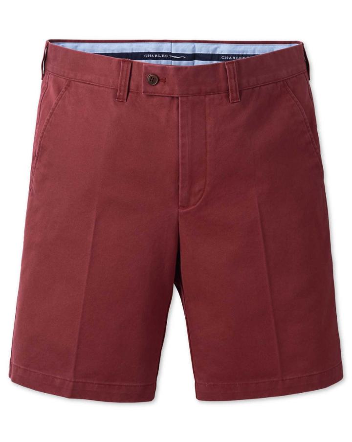 Charles Tyrwhitt Charles Tyrwhitt Red Slim Fit Chino Shorts