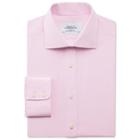 Charles Tyrwhitt Charles Tyrwhitt Slim Fit Semi-spread Plain Stretch Pink Cotton Dress Shirt Size 15.5/37