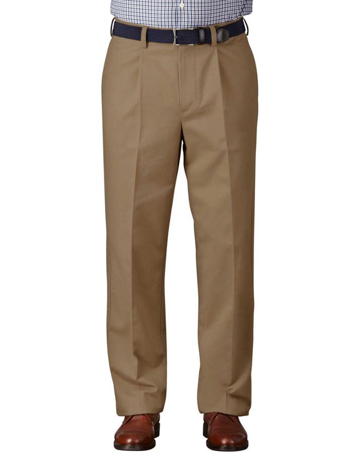 Charles Tyrwhitt Charles Tyrwhitt Tan Classic Fit Single Pleat Non-iron Chinos