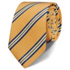 Charles Tyrwhitt Charles Tyrwhitt Luxury Slim Gold Mogador Stripe Tie