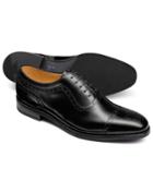 Charles Tyrwhitt Black Oxford Brogue Toe Cap Shoe Size 11.5 By Charles Tyrwhitt