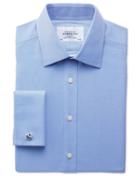 Charles Tyrwhitt Charles Tyrwhitt Extra Slim Fit Egyptian Cotton Cavalry Twill Blue Dress Shirt Size 14.5/32