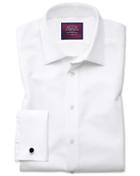  Slim Fit Luxury Marcella Bib Front White Tuxedo Egyptian Cotton Dress Shirt French Cuff Size 15/33 By Charles Tyrwhitt