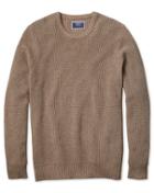  Stone Crew Neck Pima Cotton Yak Rib Sweater Size Medium By Charles Tyrwhitt