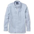 Charles Tyrwhitt Charles Tyrwhitt Blue Stripe Non-iron Slim Fit Shirt (l)