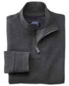 Charles Tyrwhitt Charcoal Half Zip Jersey Sweater Long Sleeve Cotton Jacket Size Large By Charles Tyrwhitt