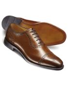 Charles Tyrwhitt Charles Tyrwhitt Brown Clarence Toe Cap Brogue Shoes Size 7.5