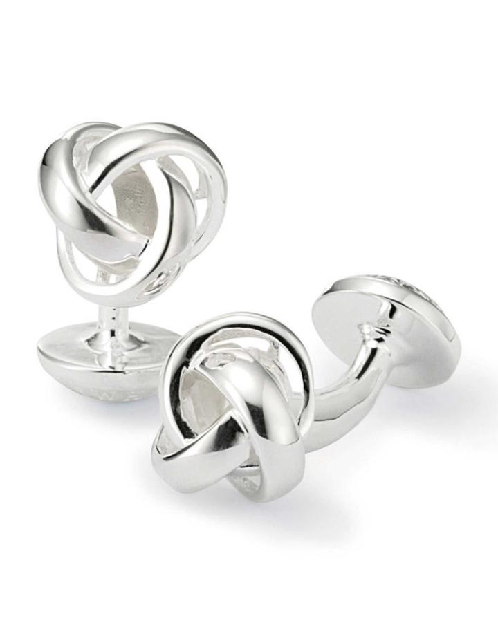 Charles Tyrwhitt Charles Tyrwhitt Knot Silver Cuff Links