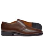 Brown Goodyear Welted 2 Eyelet Derby Shoes Size 11 By Charles Tyrwhitt