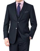 Charles Tyrwhitt Charles Tyrwhitt Indigo Classic Fit Saxony Business Suit Wool Jacket Size 38