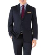 Charles Tyrwhitt Navy Classic Fit Hairline Business Suit Wool Jacket Size 42 By Charles Tyrwhitt