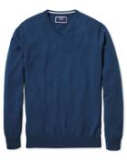  Blue V-neck Cashmere Sweater Size Medium By Charles Tyrwhitt