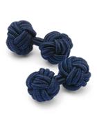 Charles Tyrwhitt Charles Tyrwhitt Navy Knot Viscose/elastane Cuff Links