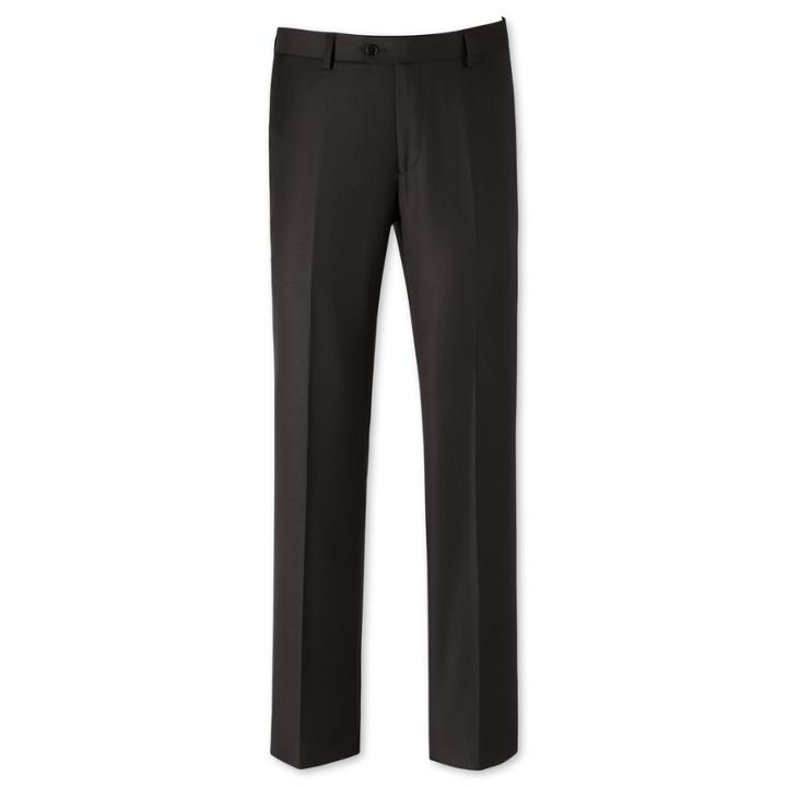 Charles Tyrwhitt Charles Tyrwhitt Black Clarendon Twill Classic Fit Business Suit Pants (30w X 38l Unfinished)