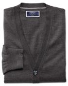 Charles Tyrwhitt Charcoal Merino Wool Cardigan Size Large By Charles Tyrwhitt