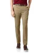  Tan Non-iron Ultimate Cotton Chino Pants Size W34 L30 By Charles Tyrwhitt