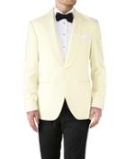 Charles Tyrwhitt Charles Tyrwhitt Cream Slim Fit Shawl Collar Tuxedo Super 110 Wool Jacket Size 38