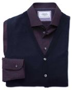 Charles Tyrwhitt Navy Merino Wool Vest Size Xs By Charles Tyrwhitt