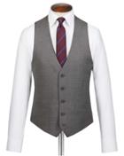  Grey Adjustable Fit Jaspe Business Suit Wool Vest Size W44 By Charles Tyrwhitt