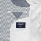 Charles Tyrwhitt Charles Tyrwhitt Blue And White Classic Fit Stripe Seersucker Jacket