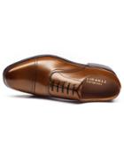 Charles Tyrwhitt Tan Bennett Toe Cap Oxford Shoes Size 11.5 By Charles Tyrwhitt