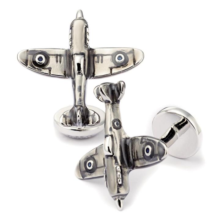 Charles Tyrwhitt Charles Tyrwhitt Grey Plane Cuff Link