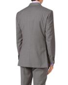 Charles Tyrwhitt Silver Slim Fit Cross Hatch Weave Italian Suit Wool Jacket Size 36 By Charles Tyrwhitt