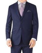 Charles Tyrwhitt Indigo Slim Fit End-on-end Business Suit Wool Jacket Size 36 By Charles Tyrwhitt