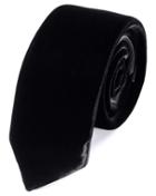 Charles Tyrwhitt Slim Black Velvet Luxury Cotton Tie By Charles Tyrwhitt