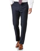  Navy Slim Fit Wool With Cashmere Italian Suit Wool/cashmere Pants Size W36 L38 By Charles Tyrwhitt