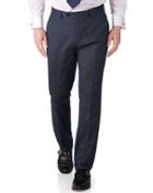 Charles Tyrwhitt Charles Tyrwhitt Airforce Blue Slim Fit Twill Business Suit Trousers