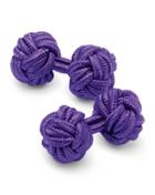 Charles Tyrwhitt Charles Tyrwhitt Purple Knot Viscose/elastane Cuff Links