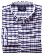 Charles Tyrwhitt Charles Tyrwhitt Classic Fit Navy And Pink Check Washed Oxford Shirt