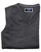 Charles Tyrwhitt Charcoal Merino Wool Sweater Vest Size Medium By Charles Tyrwhitt
