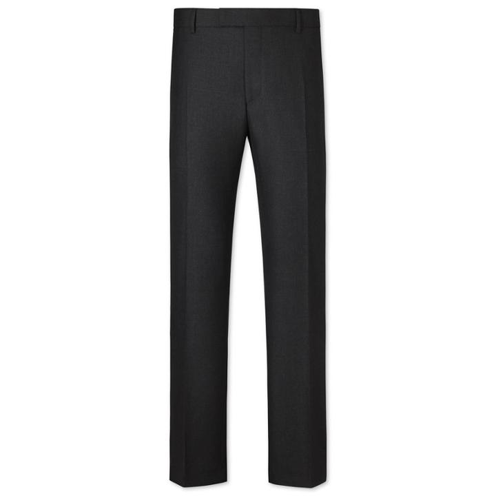 Charles Tyrwhitt Charles Tyrwhitt Charcoal Slim Fit British Hopsack Luxury Suit Wool Pants Size W30 L38