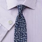 Charles Tyrwhitt Charles Tyrwhitt Slim Fit Bedford Raised Stripe Lilac Shirt