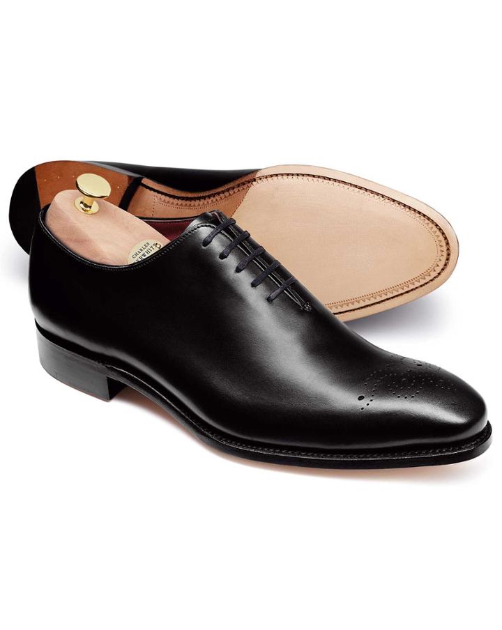 Black Wholecut Shoe Size 14 By Charles Tyrwhitt